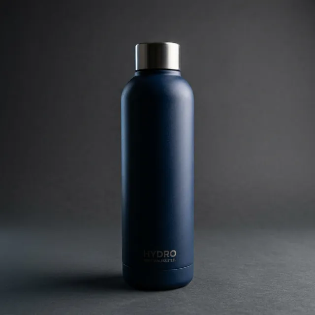 Water bottle rendered in the Dark Studio scene
