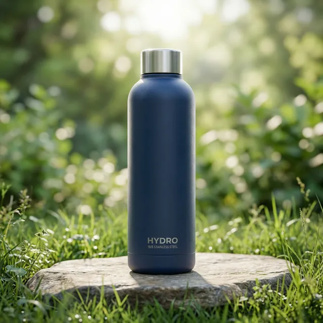 Water bottle rendered in the Outdoor scene